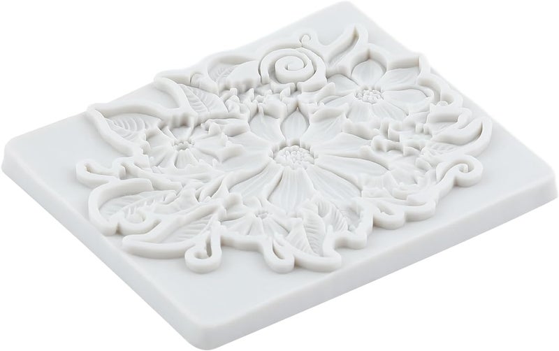 TAOXIBEI Baroque Flower Polymer Clay Molds Daisy Flower Silicone Mold for DIY Crafts Epoxy Resin Casting Air Dry Polymer Clay Plaster Jewelry Making - Image 4